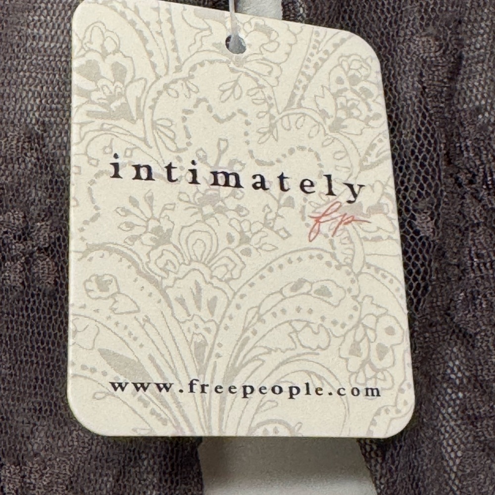 NWT Free People Dark Gull Grey Sheer Star Lace Maxi Dress Medium - Picture 8 of 12